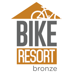 Bike resort logo bronze